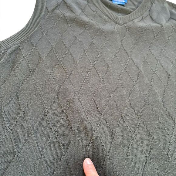 Pendleton Wollen Mills Cotton Sweater Vest Mens Size Large Gray - Picture 4 of 7